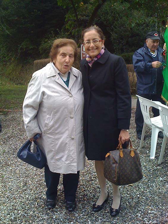 Rosetta Garibaldi Merini con Lorena Cesarin